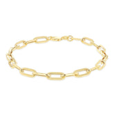 Paperclip Link Yellow Gold Bracelet - Dracakis Jewellers